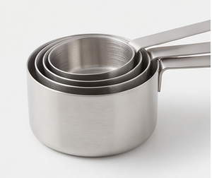Juego de tazas medidoras de acero inoxidable de primera calidad, herramientas de medición de metal, utensilios de cocina resistentes al calor, perfectos para cocinar y hornear - Product Image 6
