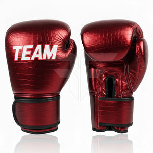 Gants de sparring professionnels pour adultes, boxe et kickboxing, en cuir de vachette véritable, avec lacets, équipement d'arts martiaux - Product Image 1