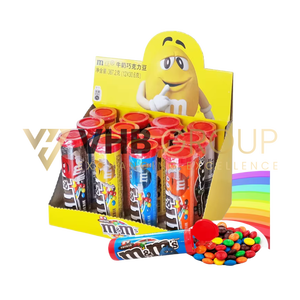 M&M Chocolate Bar 13G Hard Candy Multi-Colored Bottle <b>Packaging</b> Wholesale - Product Image 1