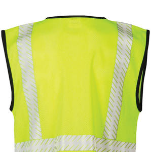 Chaleco de Seguridad Amarillo de Alta Visibilidad con Cinta Reflectante, Tejido de Malla Transpirable para Mantenimiento de Carreteras y Tráfico, Chaleco para Hombre - Product Image 6