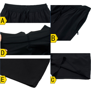 <b>Men's</b> Dark <b>Green</b> Quick Dry Bermuda Sports <b>Shorts</b> With Pockets Elastic Waist Casual Sport Wear - Product Image 6