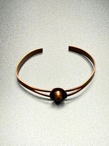 Handmade Hammered Pure <b>Copper</b> Cuff Unisex Fashion Charm Jewelry Circular Shape Antique Style Metal Craft Jewelry - Product Image 6