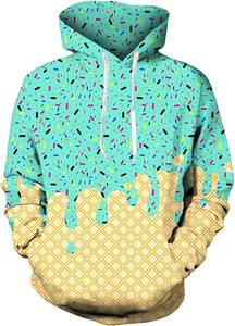 Sudadera con Capucha Ice para Hombre, Sudadera con Bolsillos Grandes Tipo Canguro, 100% Poliéster, Talla Grande - Product Image 2