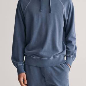 Custom Vintage Wash Raglan <b>Hoodie</b> OEM Manufacturer Cotton Polyester French Terry Unisex Casual Wear Factory Wholesale Bulk - Product Image 3
