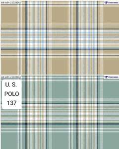 Tissu de chemise à carreaux teint en fil 100 % coton de qualité supérieure, designs inspirés de US POLO, qualité export à prix abordable - Product Image 2