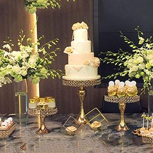 Luxury Handmade Gold <b>crystal</b> Cake <b>stand</b> dessert display for wedding and party for home hotel decorations - Product Image 4