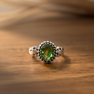 3.4 Gram Fine <b>Peridot</b> <b>Ring</b> - Product Image 3