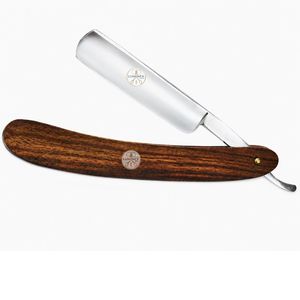 Lames de rasoir droites remplaçables RW1 avec manche en bois, rasoir à lame fixe, rasoir professionnel personnalisé pour barbier, vente en gros - Product Image 6