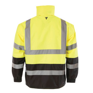 Nueva Chaqueta de Seguridad para Guardias de Seguridad de Invierno al por Mayor, Talla Grande para Hombre, Certificación ANSI Clase 1 EN ISO 20471, Impermeable, OEM/ODM Personalizada - Product Image 2