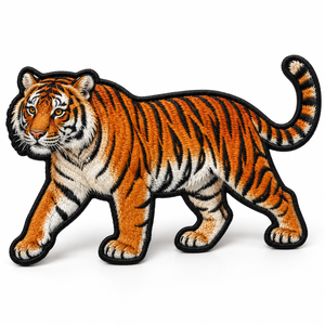 Patch brodé thermocollant motif Tigre Marchant pour vêtements - Product Image 4