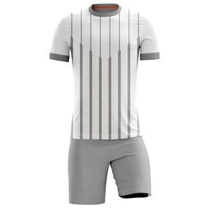 Personnalisation de maillots de football pour adultes en gros, coton/polyester, couleur et nom d'équipe personnalisés, service OEM - Product Image 2