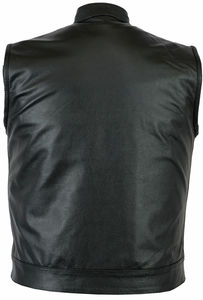Gilet de motard en cuir véritable respirant pour homme, nouvelle collection 2026, haute qualité, vêtement d'extérieur, service OEM - Product Image 3