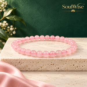 Bracelet classique et tendance à perles avec serti en canal, forme géométrique, pierre naturelle rose, bijou unisexe, cadeau - Product Image 5