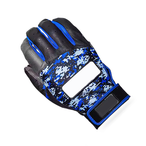 Private Label Leather Left-Handed Baseball Batting Gloves-Pakistan Made Eco-Friendly Lightweight <b>Hook</b> Loop Batting Gloves - Product Image 5