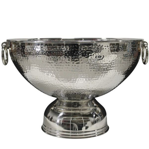 Seau à glace martelé fait main, grand format, élégant, plaqué argent, pour boissons, idéal pour fêtes et événements, en promotion - Product Image 2