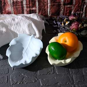 Molde de Silicona para Resina de Yeso, Adorno para el Hogar, Plato para Frutas, Tazón con Forma de Hoja - Product Image 2