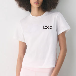 T-shirt tendance pour femme, imprimé graphique, streetwear décontracté, tissu respirant, léger, collection été, vente en gros, élégant - Product Image 1