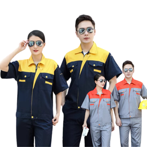 Best Selling Breathable Men's/Women's Workwear Set Welding Clothes & <b>Car</b> Wash Uniform Low MOQ Service Letter Pattern - Product Image 6