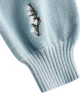 Suéter de Punto Premium para Mujer, Tejido Suave, Cálido para Otoño e Invierno, Color Sólido, Prenda Casual - Product Image 3