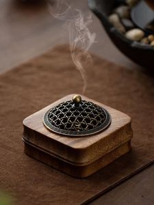 Iconic Artisans Wooden Incense <b>Burner</b> Sandalwood Hand-Made Aromatic Holder All-Season Decorative Eco-Friendly Bakhoor <b>Burner</b> - Product Image 5