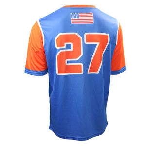 Maillots de baseball personnalisés classiques rétro du sud-ouest, de haute qualité, sublimés, col en V, polyester respirant - Product Image 5