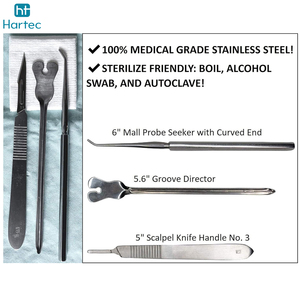 Juego de Instrumentos Quirúrgicos de Acero Inoxidable, 25 Piezas, Kit de Herramientas de Disección para Estudiantes de Cirugía General, Práctica de Laboratorio - Product Image 4