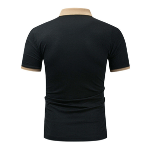 เสื้อโปโลผู้ชายแฟชั่นใหม่ ดีไซน์ล่าสุด ผ้าฝ้าย 100% ราคาส่ง ขายดี ระบายอากาศ แห้งเร็ว เหมาะสำหรับตีกอล์ฟ - Product Image 2