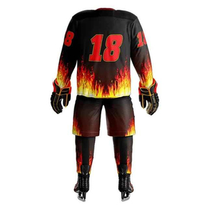 Uniforme de Hockey sobre Hielo de Alta Calidad al por Mayor, Talla Grande, con Letras, Cómodo, Impresión por Sublimación, Transpirable, Estilo Moderno - Product Image 5
