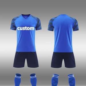 Conjuntos de Uniformes de Fútbol Personalizados y Económicos, Camisetas de Fútbol de Poliéster de Secado Rápido, Ropa Deportiva Transpirable para Clubes y Equipos Masculinos - Product Image 3