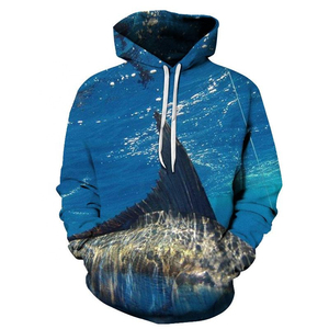 Sweat à capuche de pêche imprimé 3D, pull à capuche nouvelle collection, motif loup personnalisé par sublimation, sweat-shirt streetwear imprimé - Product Image 5