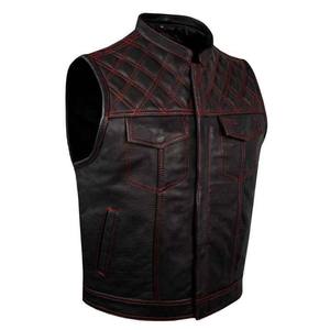 Nuevo Chaleco de Seguridad para Motociclismo de Cuero Personalizado OEM, Resistente al Viento, Talla Grande, para Hombre - Product Image 3