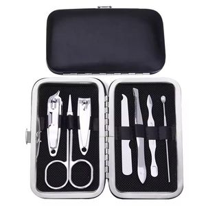 7 In 1 Stainless Steel <b>Nail</b> <b>Kit</b> Portable Manicure Set With Case For Adults Classic Style - Product Image 3