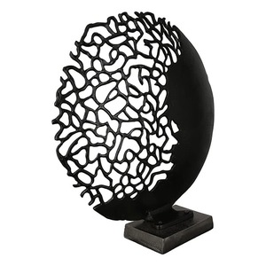 Handmade Eco-Friendly Durable Aluminium Circular Sculpture Abstract Geometric Design Contemporary Art Tabletop Decor for Living - Product Image 5