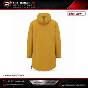 Parka longue à capuche BLIMPEX de haute qualité pour homme, imperméable, doudoune d'hiver avec fermeture éclair, style décontracté, fabrication directe OEM - Product Image 5