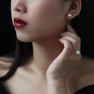 925 <b>Silver</b> Luxury Freshwater <b>Pearl</b> <b>Earrings</b> for Women Inlaid with Full Diamond Petals and Zircon Versatile Design - Product Image 3
