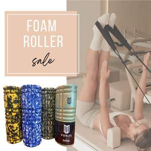 Rouleau en mousse de yoga et de Pilates avec logo personnalisé imprimé au laser, tube en ABS durable et matériau EVA haute densité, design portable - Product Image 2