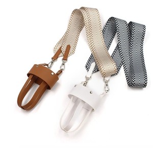 Nouvelle pochette isotherme inclinée 2026 en cuir PU, élégante et de grande valeur, pour bouteille d'eau portable d'extérieur - Product Image 2