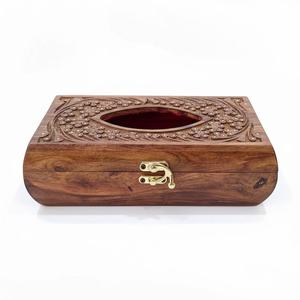 Boîte de rangement élégante en bois pour serviettes en papier, pour table à manger, cuisine, maison, hôtel et café - Product Image 3