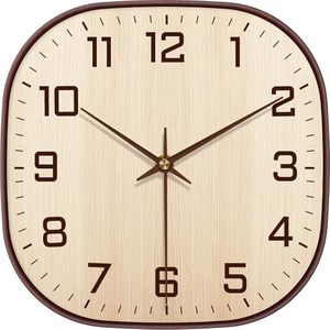 Nordic Rounded <b>Square</b> Analog Wall Clock Silent Quartz <b>Battery</b> Powered Plastic Hanging Clock Minimalist Design for Living Room - Product Image 3