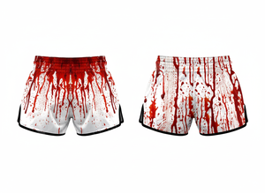 Shorts de boxe Muay Thai amples et imprimés sur toute la surface pour hommes, en satin, pour le kickboxing, les arts martiaux, personnalisables - Product Image 5