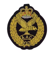 Broche de luxe de haute qualité, personnalisée, brodée, fait main, insignes, artisanat détaillé, à coudre, en relief 3D