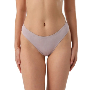 Culottes de bikini sexy unies 2026 pour femmes, taille personnalisée OEM, en tissu tricoté respirant, écologique, sans couture, avec logo personnalisé - Product Image 4