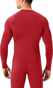 Men's Premium Compression Long Sleeve Performance Shirt Eco-Friendly Slim Fit Spandex/Polyester Quick Dry Base <b>Layer</b> <b>Top</b> for - Product Image 2