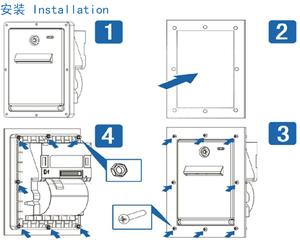 Imprimante thermique Brightek WH-C05 avec panneau de verrouillage par clé, 58 mm, avec coupe-papier automatique et ports RS232 TTL parallèles USB - Product Image 6