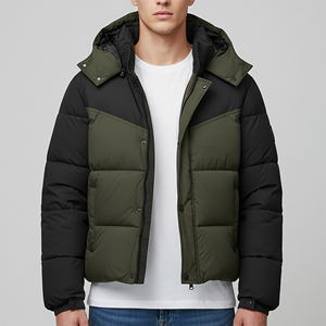 Chaqueta Bomber de Lona Personalizada con Logotipo, Talla Grande, Estilo Urbano, Transpirable, Color Personalizado, Chaqueta Acolchada para Hombre, Nueva Llegada 2026 - Product Image 6
