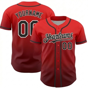T-shirt de baseball vintage à col en V, entièrement sublimé, à rayures, pour hommes, maillot de sport d'équipe, vente en gros - Product Image 6