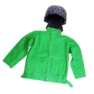 Chaqueta de Soldador Resistente al Fuego de Larga Duración, Chaqueta de Seguridad Industrial Ignífuga, Resistente al Calor de 500°C a 1000°C, Costuras Soldadas - Product Image 3