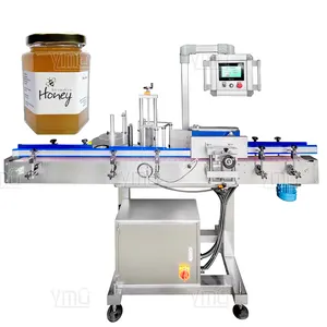 YIMU YM510 Étiqueteuse d'autocollant en rouleau industriel enveloppant pour bouteille en verre Machine d'étiquetage automatique de bouteille de pilule d'huile ronde et carrée