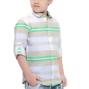 Nouvelle Arrivée Chemise à Manches Longues à Col Rabattu à Carreaux avec Patch Brodé Personnalisé pour Hommes Fournisseur du Bangladesh - Product Image 6