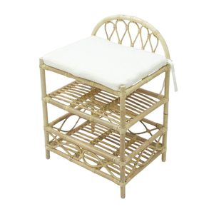 Table à langer pour poupée en rotin, design élégant à cadre incurvé, prix d'usine, vente chaude, haute qualité, jouet artisanal pas cher - Product Image 1